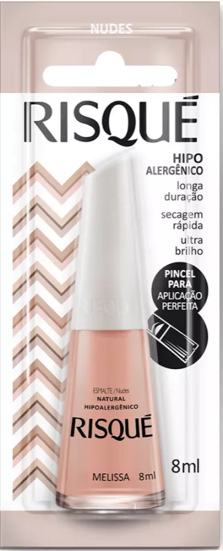ESMALTE RISQUE BLISTER 8ML MELISSA NATURAL