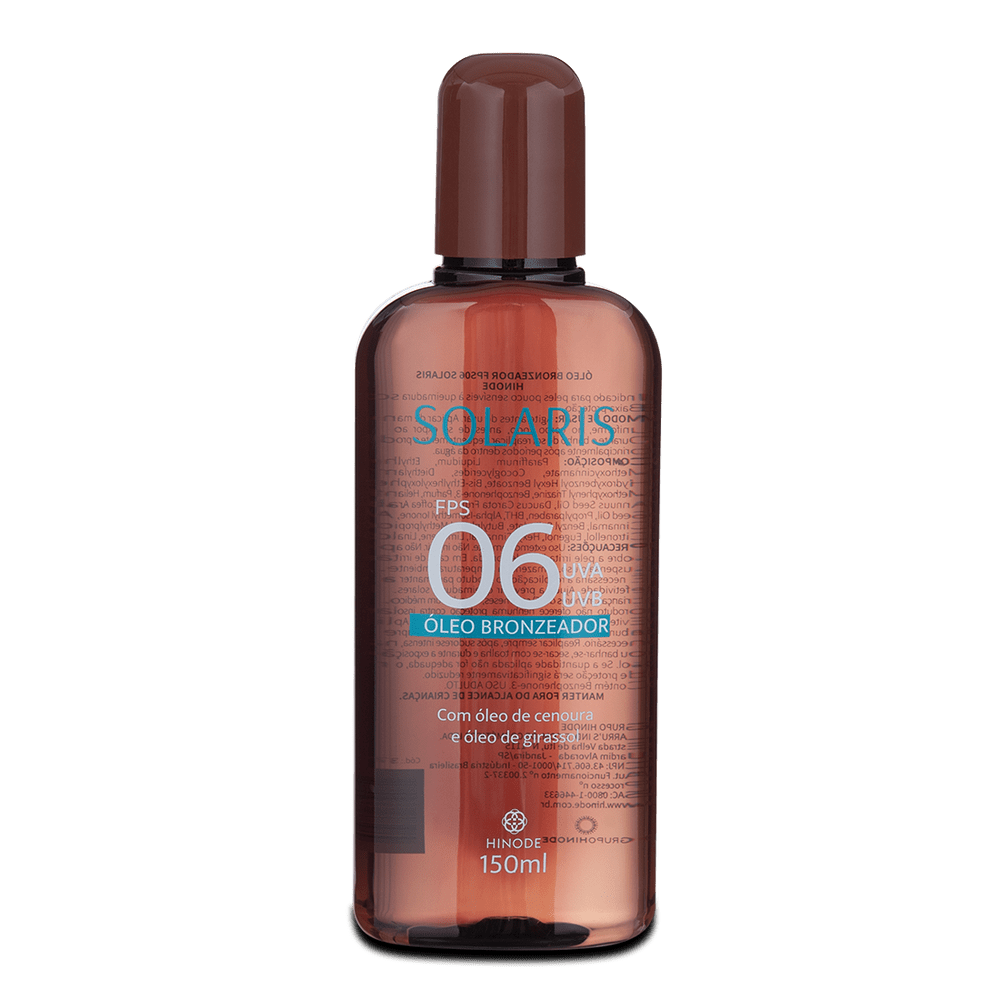 Óleo Bronzeador FPS UVA e UVB Solaris
