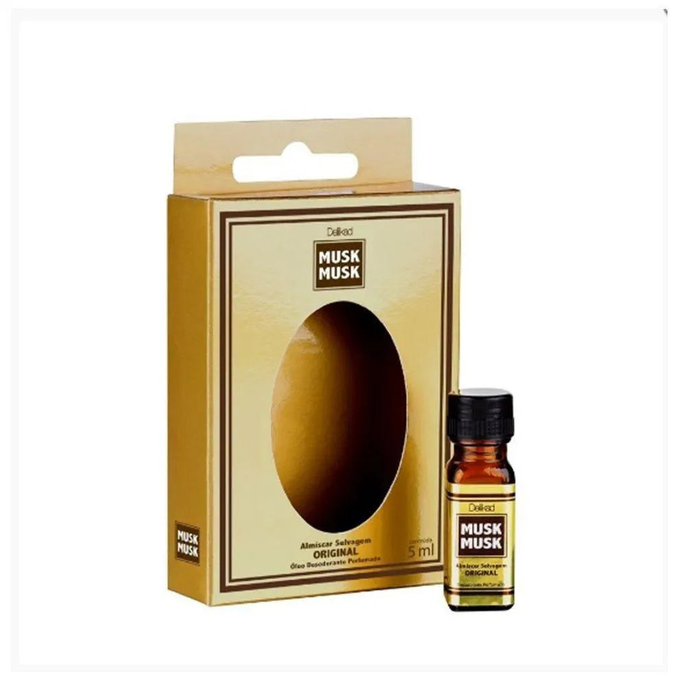 Almiscar Selvagem Musk Musk Óleo Perfumado Delikad - 5ml