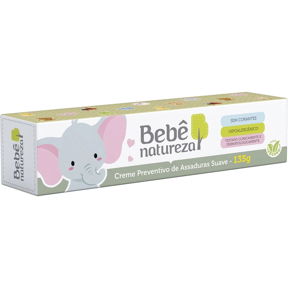 Creme assadura bebe natureza 135G suave pomada vegano