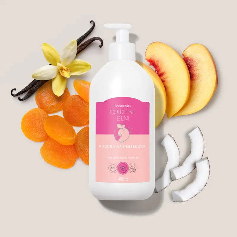 Loção Desodorante Hidratante Cuide-se Bem Doçura na Pessegura - 400ml