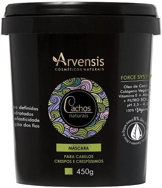 Máscara Arvensis Cachos Naturais Cabelos Crespos e Crespíssimos - 450g