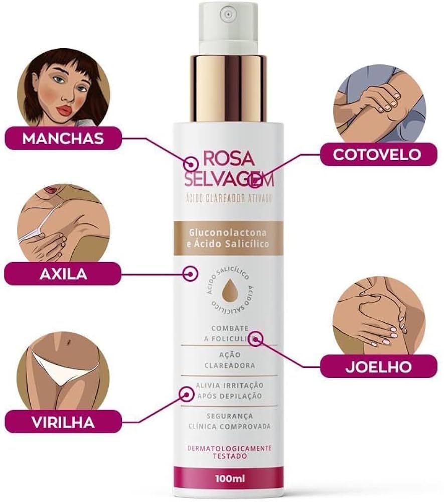 Ácido Branqueador Ativado Rosa Selvagem - 100ml