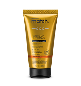 Match Fonte da Nutrição Fio Grossos Leave in 150ml - O Boticario 