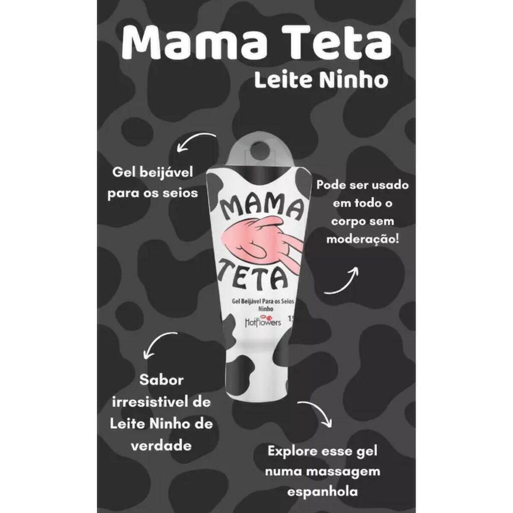 Mama Teta Gel Beijavel sabor Ninho  – 15Ml