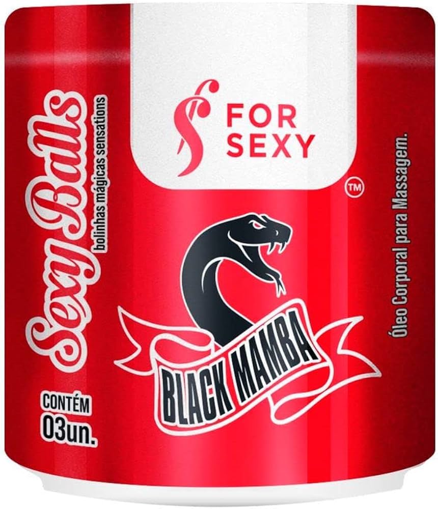 Bolinhas Sexy Balls ForSexy Funções Black Mamba – 3un