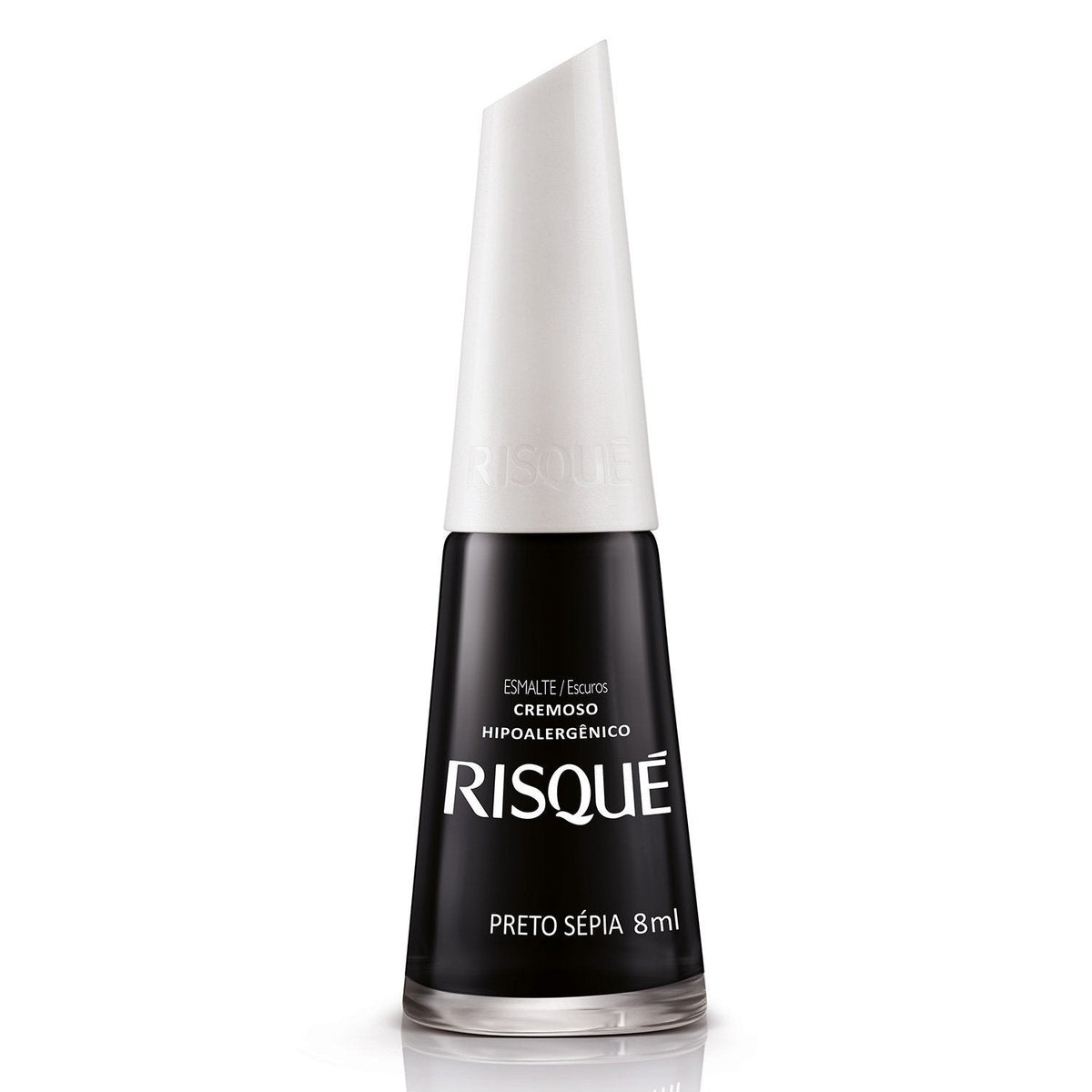 Risqué Hypoallergenic Nail Polish Preto Sepia 8 ml