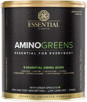 Amino Acids Amino Greens Vegan 240g - Essential Nutrition Flavour: Green Juice and Lemon