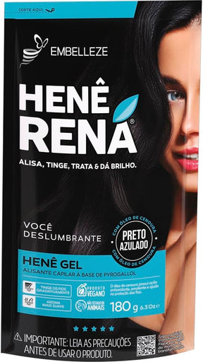 Henê Rena 180g Gel Preto Azulado
