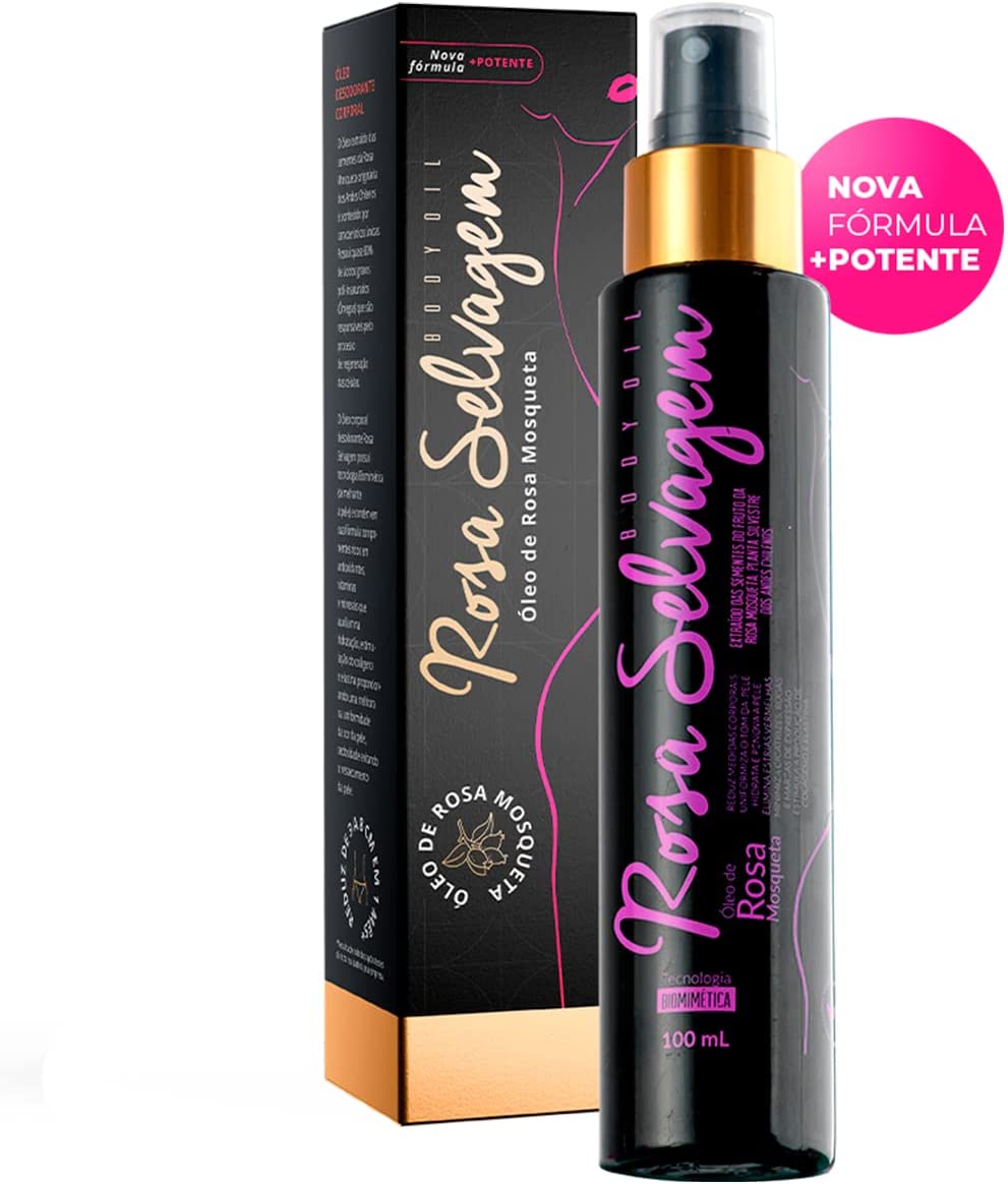 Rosa Selvagem Óleo Clareador Corporal - 100ml