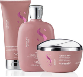 Alfaparf Milano Linseed Moisture Dry Hair Nutritive Shampoo/Conditioner/Mask Home Care Kit