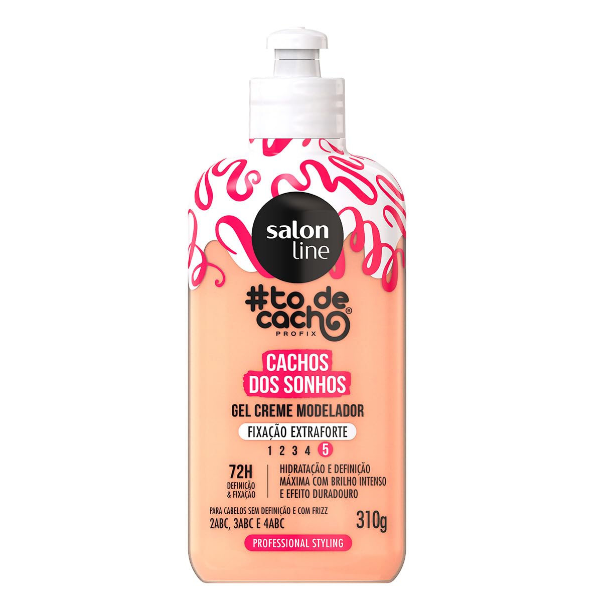 Gel Creme Modelador Salon Line #todecacho Cachos dos Sonhos Fixação Extraforte - 310g