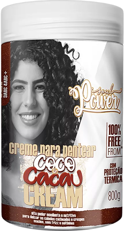 Creme De Pentear Soul Power Coco E Cacau Cream - 800ml