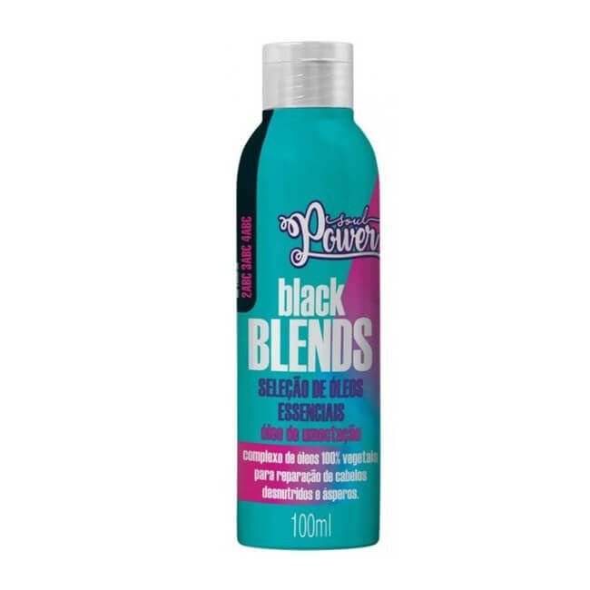 ÓLEO DE UMECTAÇÃO BLACK BLENDS 100ML - SOUL POWER