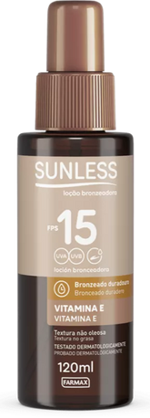 Bronzeador Sunless 120ml F15 Loção
