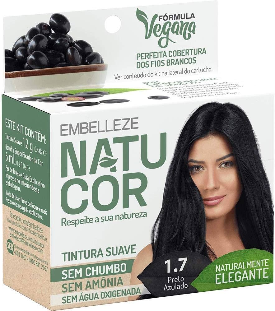 Tintura em Pó Natucor 1.7 - Preto Azulado