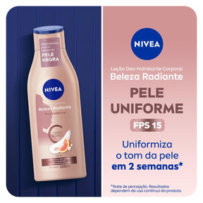 Creme Hidratante Corporal Nivea Beleza Radiante Pele Uniforme - 200ml