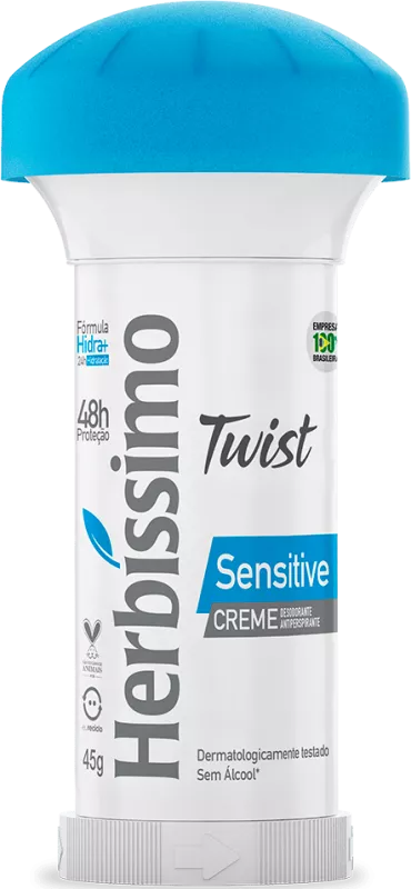 DESODORANTE HERBÍSSIMO CREME TWIST 045G SENSITIVE