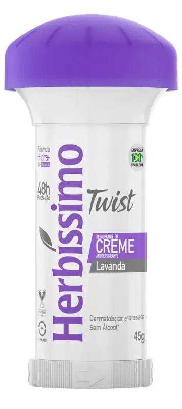 DESODORANTE HERBÍSSIMO CREME TWIST 045G LAVANDA