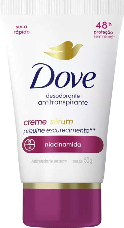 DESODORANTE DOVE CREME 050G SÉRUM NIACINAMIDA