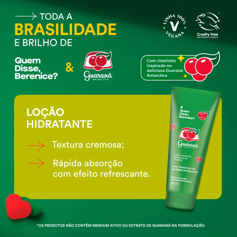 QDB E Guaraná Antarctica Moisturising Deodorant Body Lotion 200ml