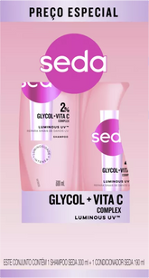 Kit Seda Glycol + Vita C Shampoo 300ml E Condicionador 190ml