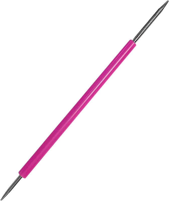 Palito Cutícula Santa Clara 6079 Inox Duplo Protetor De Silicone