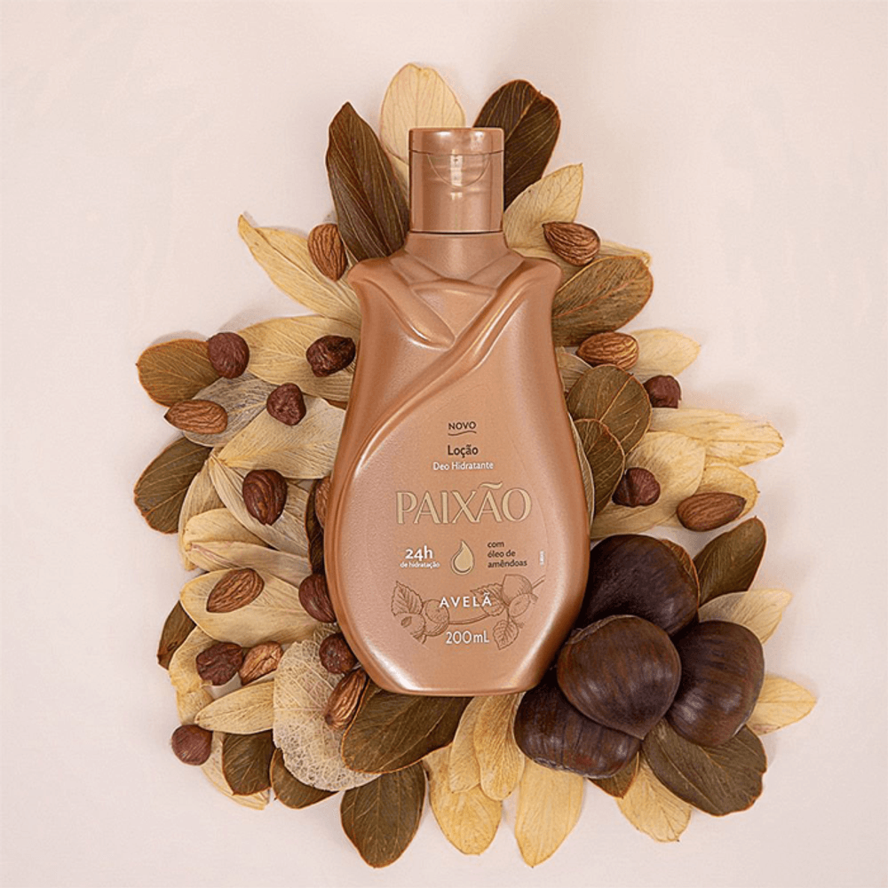 Loção Hidratante de Avelã Passion com Óleo de Amêndoas - 200ml