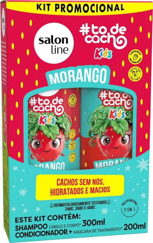 Salon Line Kids #todecacho: Shampoo e Condicionador Morango