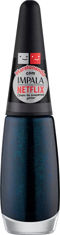 ESMALTE IMPALA MARATONANDO COMERCIAL 7,5ML CHEIO DE SUSPENSE GLITTER