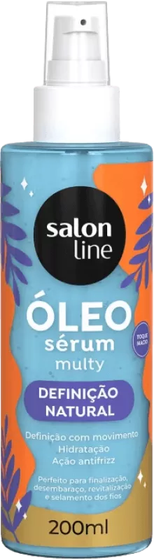 ÓLEO SÉRUM CAPILAR SALON LINE 200ML MULTY DEFINIÇÃO NATURAL