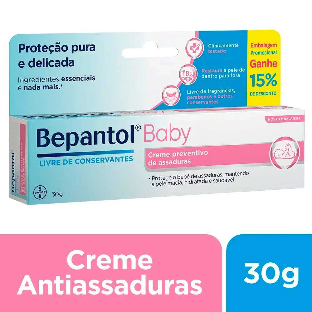 Bepantol Baby Creme Preventivo de Assaduras para Bebês - 30g