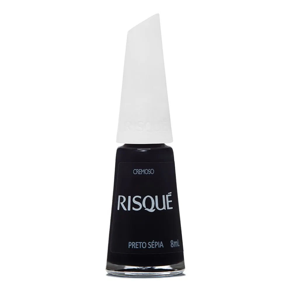 Esmalte Risqué Cremoso Preto Sepia - 8ml
