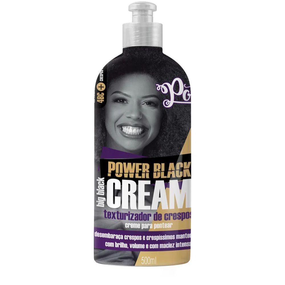 Texturizador De Crespos Power Black Big Black Cream - 500ml