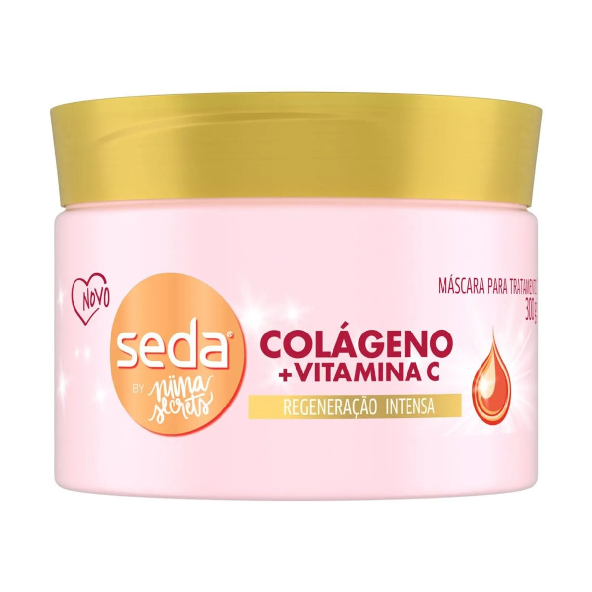 Máscara de Tratamento Seda By Niina Secrets Colágeno e Vitamina C - 300g
