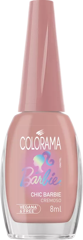 ESMALTE COLORAMA BARBIE COMERCIAL 8ML CHIC BARBIE CREMOSO