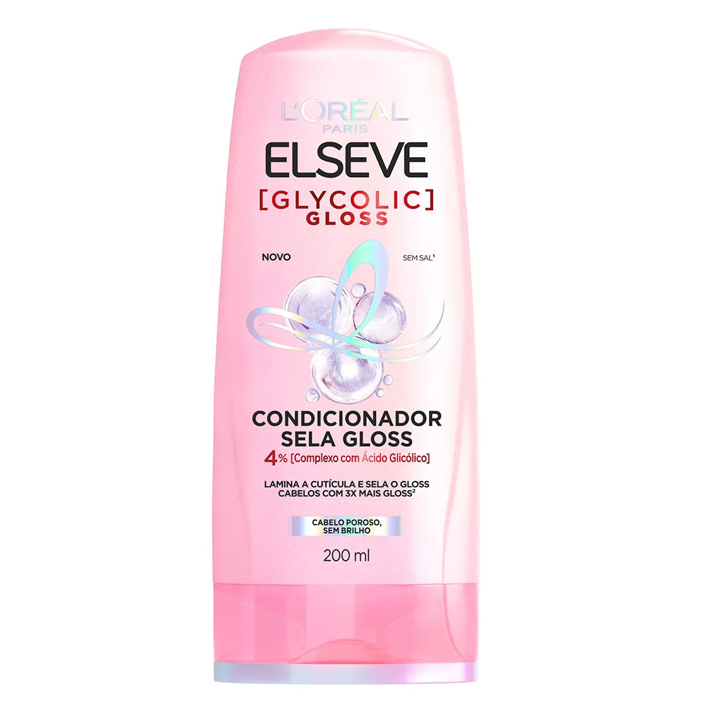 Condicionador De Cabelo Elseve Glycolic Gloss - 200ml