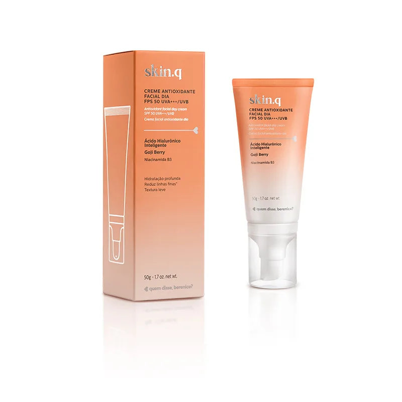 Creme Hidratante Facial Dia Antioxidante FPS 50 Skin.q