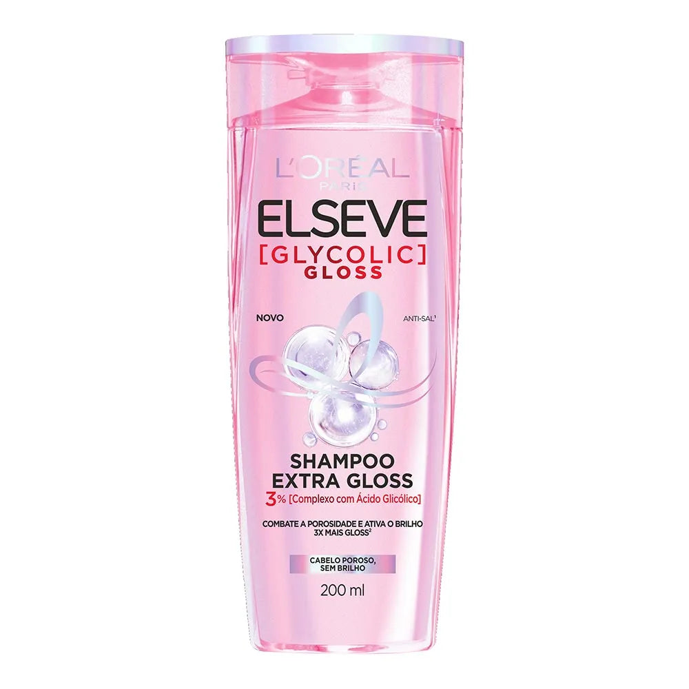 Elseve Haircare, Shampoo L'Oréal Paris Glycolic Gloss - 200ML