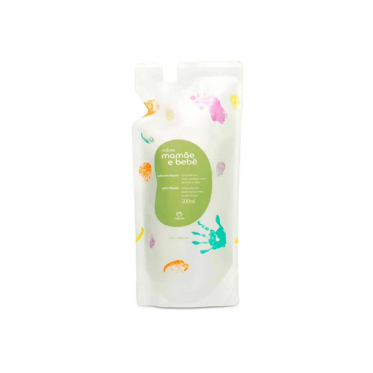 Refill Liquid Soap Head to Toe Mamãe e Bebê 200ml - Natura