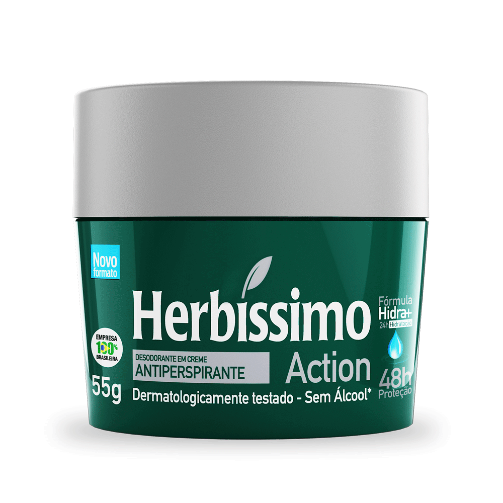 Desodorante Creme Herbíssimo Action - 55g