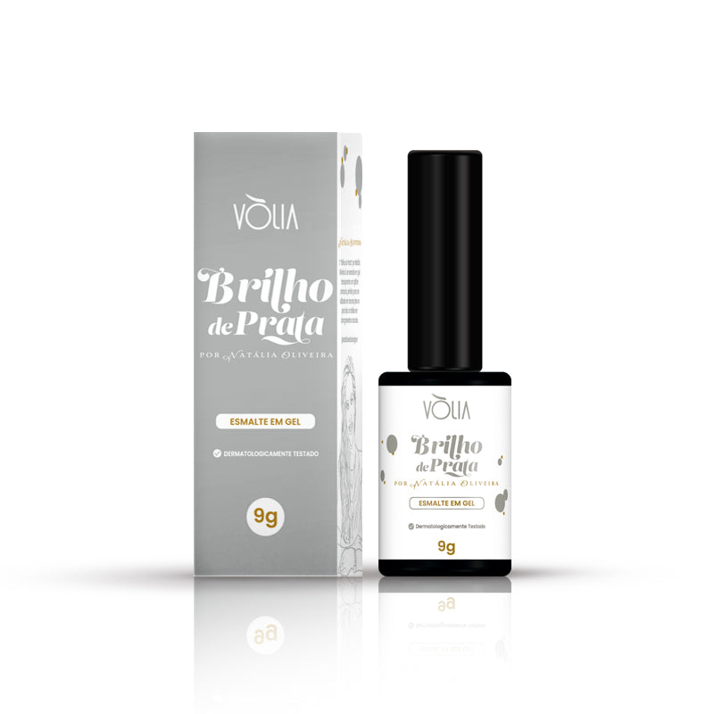Esmalte Em Gel Vòlia Brilho de Prata - 9g