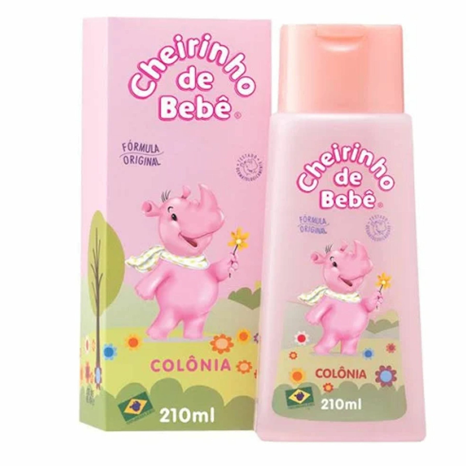 Cheirinho De Bebê Deo Colônia Infantil Rosa 210ml