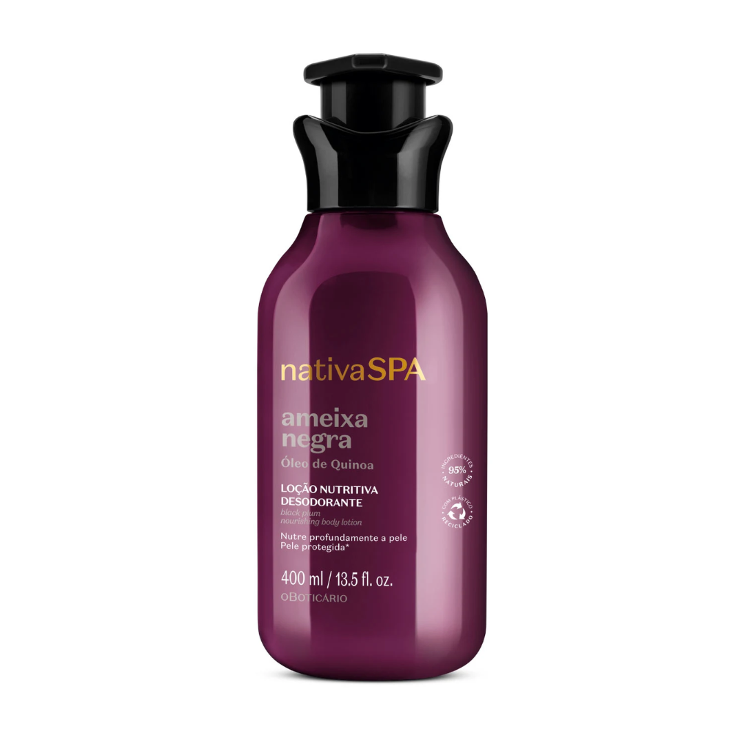 Nativa SPA Black Plum Moisturizing Deodorant Body Lotion, 400ml Ameixa Negra