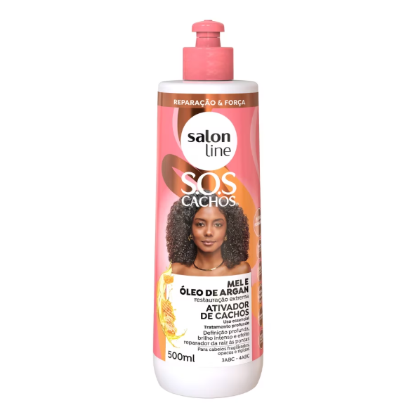 Ativador de Cachos SOS Cachos Mel e Óleo de Argan 500ml