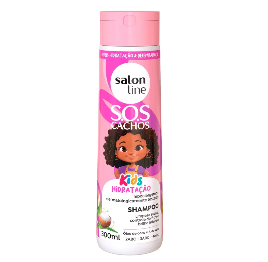 SOS Cachos Kids Hidratação Shampoo Salon Line - 300ml