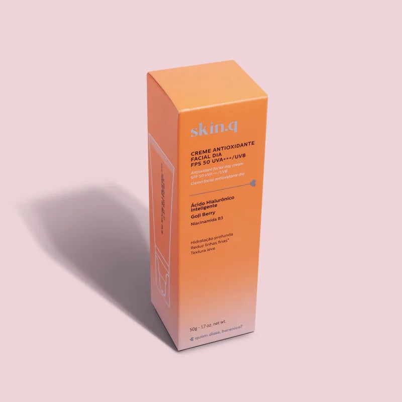 Creme Hidratante Facial Dia Antioxidante FPS 50 Skin.q