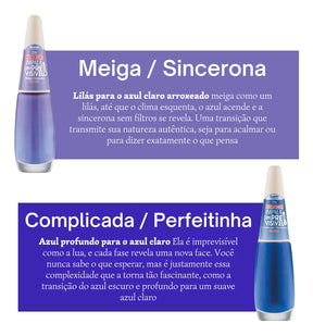 Kit 8 Esmaltes Impala Nova Coleção Imprevisível Duo Color