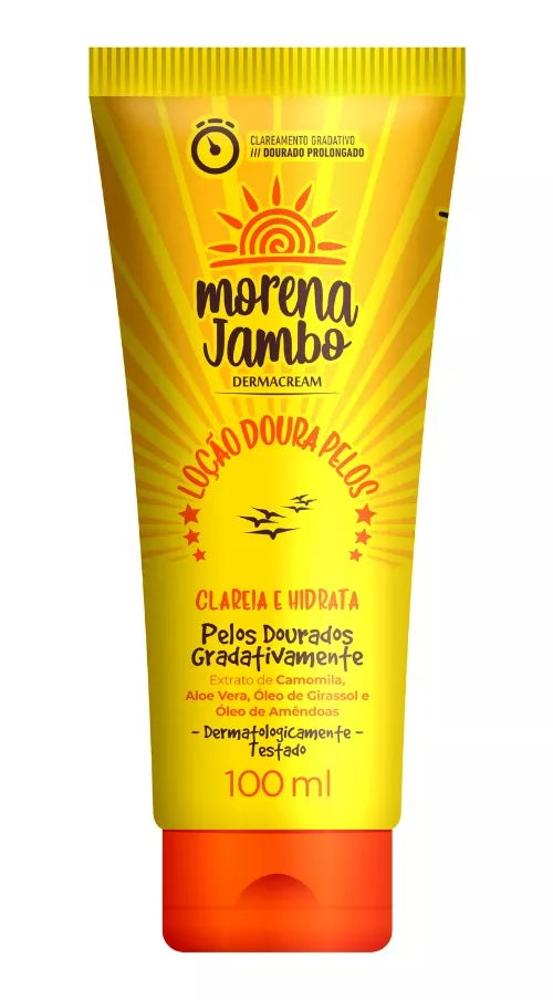 Loção Doura Pelos Clareador Morena Jambo Dermacream 100ml