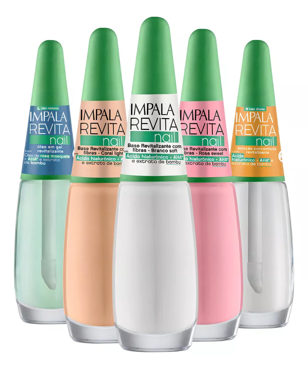 Tratamento para Unhas Impala Coleção Revita Nail Kit 5 produtos